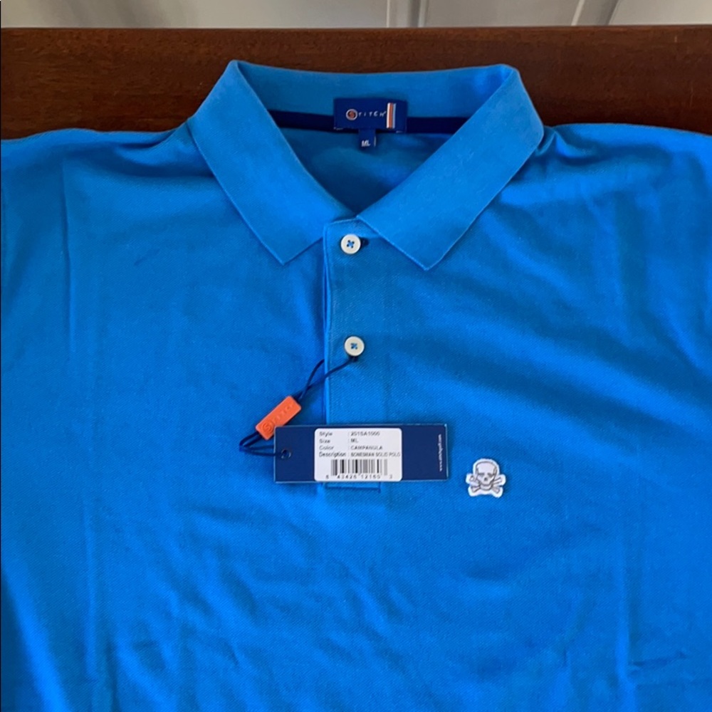 Stitch M/L Light Blue Polo